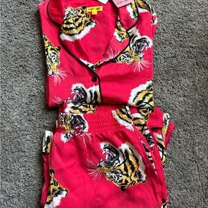 Shady Lady Pajama Set Tiger Print